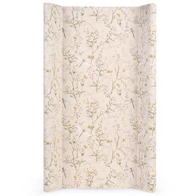 Matelas a langer pour bébé KikkaBoo SECRET GARDEN, matelas a langer en PVC souple 80x50 cm, imperméable et portable, beige