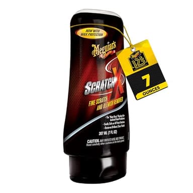 Meguiar's G10307EU Scratch X 2.0 - 207ml, Éliminateur de Rayures pour Voitures - Pour Supprimer les Éraflures sur la Peinture, Application à la Main ou avec le Système Double Action