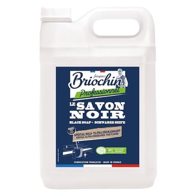 JACQUES BRIOCHIN - Savon Noir Liquide Spécial Sols - Nettoyant Sol - Ingrédients d'Origine Naturelle - Nettoie, Dégraisse & Fait Briller - Certifié ECOCERT - Fabriqué En France - 100 Lavages - 5L