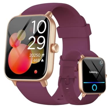 Montre Connectée Femme avec Appel Bluetooth 5.3, Smartwatch for Women IP68 avec Fonction Féminine/120+ Modes Sport/Fréquence Cardiaque/Sommeil/SpO2 Montre Connectée Podomètre Calories Android iOS