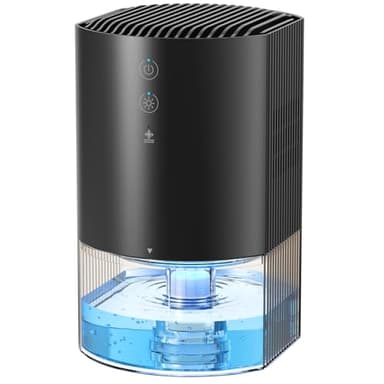 AROEVE Deshumidificateur d Air 990ml, Petit Déshumidificateur Électrique Compact et Silencieux pour Chambre à Coucher Avec 7 Couleurs de Lumière, Arrêt Automatique, Protection Contre le Dégivrage