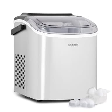 Klarstein Machine a Glacons pour la Maison, Capacité de 1,3L, Fabrique Rapidement Jusqu'à 12kg de Glacons, Machine a Glaces Petits et Grands Glaçons en Forme de Balles, Autonettoyante, Ice Maker