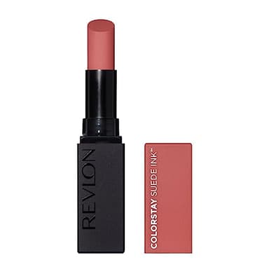 Revlon, ColorStay Suede Ink, Rouge à lèvres, Fini mat, Couleur vibrante, Formule soin & vegan, infusée en vitamine E, N°005 Hot Girl, 2,55 g