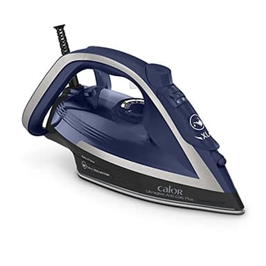 Calor Ultragliss Anti-Calc Plus Fer à repasser vapeur, 2800 W, Collecteur calcaire amovible, Vapeur continue 50 g/min, Pressing 260 g/min, Arrêt automatique FV6846C0