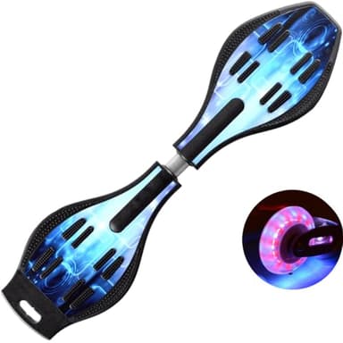 ERNAN Waveboard, Roulette de Surf pour Enfants,Waveboard Charge Max 100 kg, Planche de Castor avec Roues légères pour Enfants et Adolescent (Phantom Black)