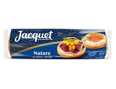 Jacquet Canapés natures, toasts de pain de mie - Le paquet de 250g