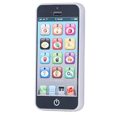 SIXRUN Jouet de Téléphone Portable pour bébé avec Musique et Lumières, Téléphone Portable éducatif Interactif pour Les Tout-Petits, Jouet d'apprentissage avec Lumières Clignotantes et Son Clair