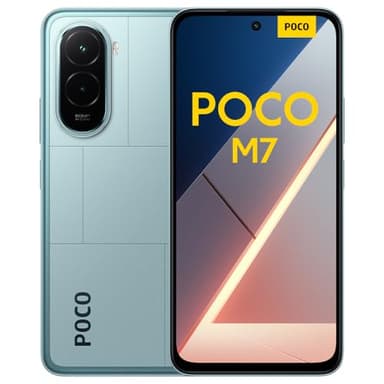 XIAOMI POCO M7, Smartphone 6+128 Go, écran FHD+ 144 Hz de 6,9 Pouces, Snapdragon 685, Double caméra AI 50 MP, 7000 mAh, Bleu, Chargeur Non Inclus (Version Française + 2 Ans de Garantie)