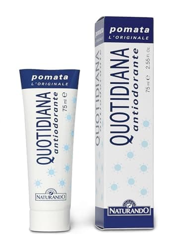 Naturando Quotidiana Pommade Quotidienne Anti-odeurs, Prévient les mauvaises odeurs en empêchant la dégradation de la sueur par les bactéries, 75 ml, parfum rose