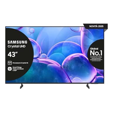 Samsung TV 65 Pouces Crystal UHD 65U7000F 4K Smart TV, Couleurs Incroyables avec Crystal Processor 4K, Écoutez Tous Les Haut-parleurs avec Q-Symphony, Données protégées Knox Security et Gaming Hub