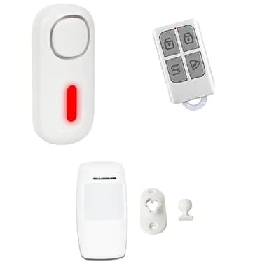 KIT Basic - Alarme sans Fil puissante prêt à Poser - 1 sirène déportée 120db - idéal Appartement Garage Box Cave sous Sol