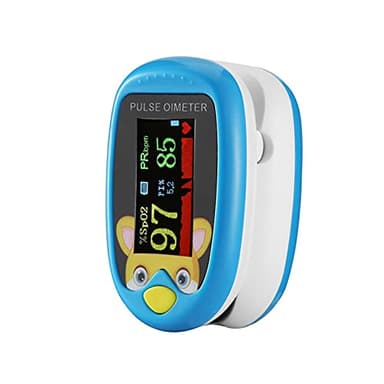 Moniteur De Saturation En Oxygène Du Sang SpO2 Pédiatrique, Oxymètre De Pouls Du Bout Des Doigts Et Ensemble D'oxymètre De Pouls Numérique Pour Enfants, Oxymètre De Pouls Portable Avec Cordon