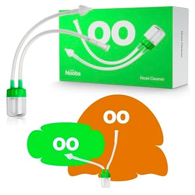 Mouche Bébé par Love Noobs, Aspirateur Nasal Pour Bebe - Réutilisable Ventouse de Nez de Bébé Actionné par la Respiration, Non Toxique Silicone de qualité Médicale Suceur de Morve Pour Bébé
