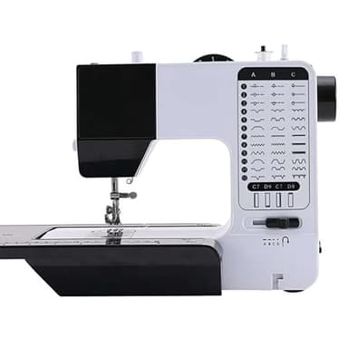 MZBDYYF Machine de Broderie - Machine à Coudre Industrielle multifonctionnelle avec 38 Points, Table d'extension et veilleuse - idéal pour Les débutants et Les Professionnels