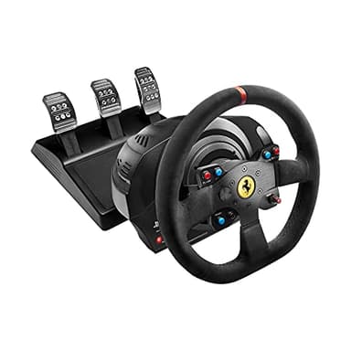 Thrustmaster T300 Integral Alcantara - Ensemble volant et pédales de course hautes performances avec retour de force pour PC, PS4 et PS5