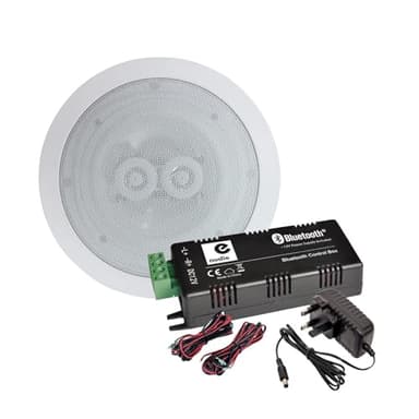 e Audio Haut-Parleur 120W Plafond encastrable Waterproof HiFi, Amplificateur stéréo B425BL, Bluetooth 5.0 2 x 15W