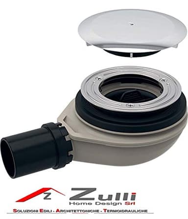 Geberit New Bonde Siphon de Douche 90 mm rabaissée H 30 mm Code 150.583.21.1, coloris aléatoire