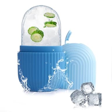 AiQInu Ice Roller, massage de la glace pour les yeux réutilisable, soins de la peau compresse de glace rétrécit les pores