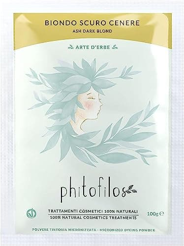 PHITOFILOS Henne ERB205 Coloration Blond foncé cendré 100 g Ecobio Henne Vegan 100 %