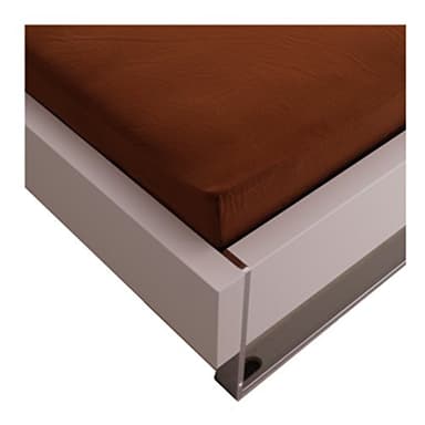Drap-housse en flanelle Julie Julsen haut de gamme, Coton, marron, 180 cm x 200 cm