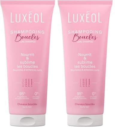 Luxéol - Shampoing Cheveux Bouclés - Nourrit, Hydrate & Sublime Les Boucles - Effet Anti-Frisottis - Parfum Gourmand - Méthode Curly Hair - Sans Silicones, Sans Sulfates* - Fabriqué en France - 200 ml