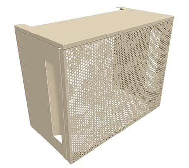 Cache Clim et pompe à chaleur ATOLE en aluminium thermolaqué - Taille 1 : H. 80 x L. 100 x P. 54 cm - Crème