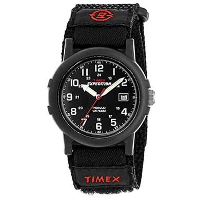 Timex - Homme - T40011 - Quartz - Analogique - Eclairage - Noir - Noir - Cuir