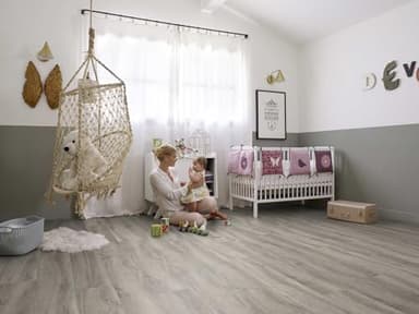 Parquet PVC Gerflor Senso Clic Premium 1195 Kariba dark, lame PVC bois foncé clipsable, 24 x 146,1 cm, usage commercial et résidentiel