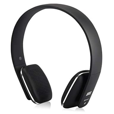 August EP636 - Casque Bluetooth sans Fil aptX - Homme Femme NFC Micro Audio Stéréo Supra Aural Ultra-léger Confortable, Batterie 14h d'autonomie Wireless - Compatible Android Apple Windows - Noir