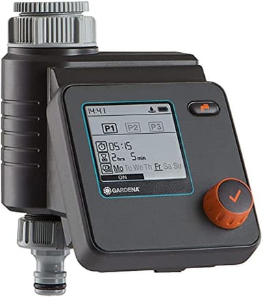 Gardena Programmateur d'Arrosage Selectcontrol : Commande d'Arrosage Automatique, 5 Options de Programmation, Fonctionnement sur Pile, Compatible avec tous les Systèmes d'Arrosage Gardena (1885-20)