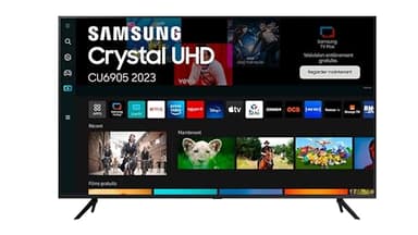 Samsung TV Crystal UHD 4K 2023 43CU6905 Smart TV de 43" avec PurColor, Processeur Crystal UHD, SmartThings, Contrast Enhancer avec HDR10+ et Smart TV Powered by Tizen
