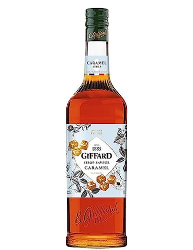 GIFFARD - Sirop Saveur Caramel - Recette et Fabrication Françaises - Gourmand et Chaleureux - 1 Litre