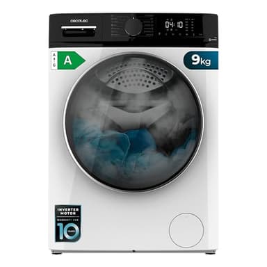 Cecotec Bolero Dresscode 9610 Inverter A. 2000W, 1400 tr/min, fonction vapeur, moteur Inverter Plus, 15 programmes, optimise le niveau d'eau et le temps de lavage