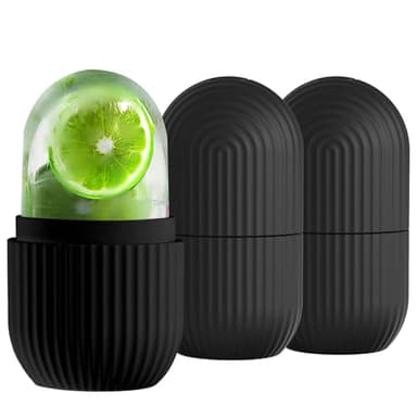 3 Pièces Glacon Visage Rouleau Reutilisable,ice Roller Massage Face,Soins Visage,Dégonflement,Essentiel pour Une Peau Radieuse
