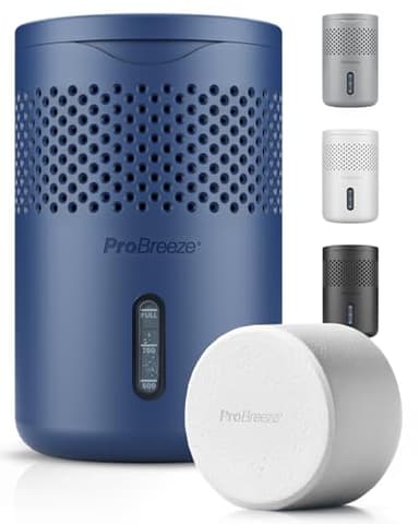 Pro Breeze Osmo Deshumidificateur d Air, Absorbeur d'Humidité – Silencieux & Réutilisable contre l’Humidité – Avec Recharge – Sans Électricité pour Maison Chambre Voiture Salle de Bain