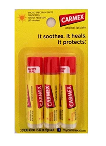 Carmex Original Lot de 3 baumes pour les lèvres