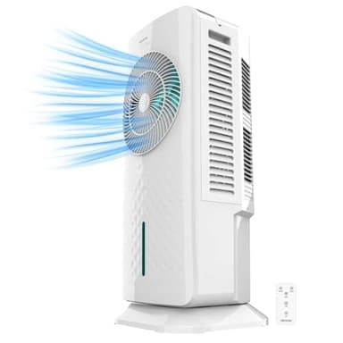 Cecotec - Rafraîchisseur d’Air EnergySilence 3500 Cool Compact Smart - 60 W, Diamètre 104 cm, 3 Vitesses, Diffuseur d'Arômes et Oscillation 50°, Utilisation Facile, Poignée de Transport