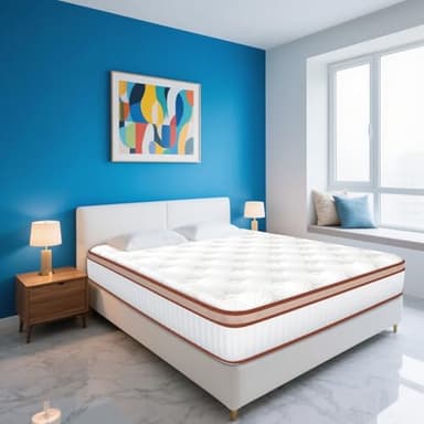 Matelas 140x200 Mémoire de Forme, Épaisseur 28 cm, Matelas Hybrid, Ressorts Ensachés, Solide et Confortable, 7 Zones Différenciées, Orthopédiques, Hypoallergénique, Soutien Équilibré, Durable