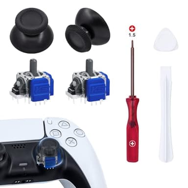 Mcbazel TMR Joysticks Électromagnétiques pour PS5 DualSense, Accessoires de Remplacement pour Manette PS5, Capuchons de Joysticks Inclus, Anti-Dérive