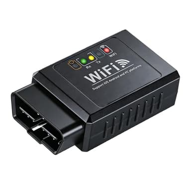 Unicavu Bluetooth Scanner V1.5+ Support Diagnostic Francais 7/7J pour Lecteur Codes Moteur, Valise Diagnostic Auto Multimarque Compatible iOS, Android, Windows, Symbian