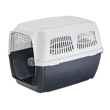 Ferplast Cage de Transport pour Chien Clipper 6, IATA, Panier Grand Chien Max 45 Kg, Voyage Animaux Voiture Avion Train 93 x 65 x h 68 cm, Porte en Acier