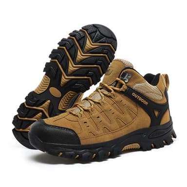 ENEN Chaussures de Randonnée Homme Respirante, Chaussures de Marche Sport Légères Chaussures Montantes de Randonnée Antidérapante Chaussures Running Imperméables