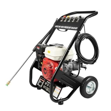 Nettoyeur haute pression essence 6,5 CV 4900 W - Moteur essence - 190 bar - Voiture et terrasse - Pistolet puissant - 5