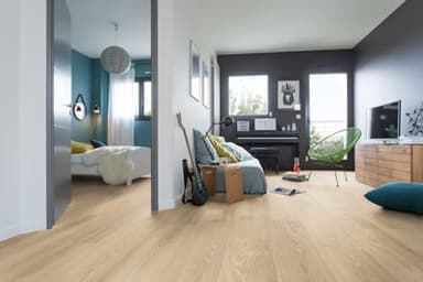 Parquet Gerflor Senso Clic 30 1028 Simba Nature, lame PVC beige effet bois, pose clipsable sans colle, 21,4 x 123,9 cm, pour la maison