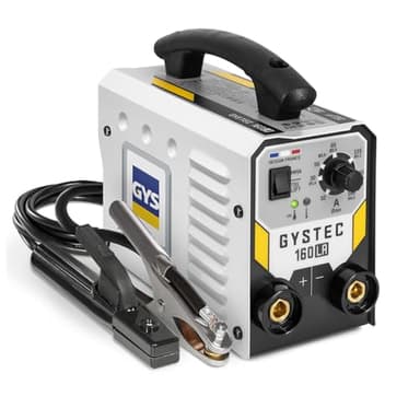 GYS, GYSTEC 160 LA, Poste à Souder à l'Électrode Enrobée 160A Monophasé 230V (MMA), TIG DC Lift, Arc Force, Antisticking, Hot Start, Avec Porte-électrode, Câble de Masse