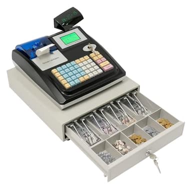 Caisse enregistreuse, Caisse Enregistreuse électronique pour Petite Entreprise, avec Tiroir-Caisse et Double Affichage, pour Les Caissiers des Restaurants et des Supermarchés