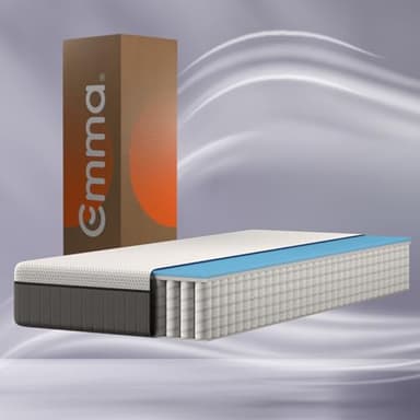 Emma Matelas Original II Plus | Mousse à mémoire de Forme, Ressorts ensachés | 80x200 cm | 22 cm | Moyen-Ferme (H7) | Soutien à 5 Zones | Ergonomique | Ultra Respirant | Housse Lavable | Air +