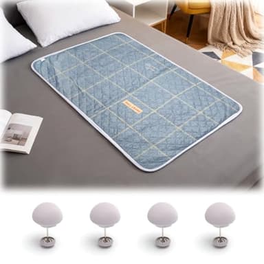 TNSLAND Alèse Incontinence Lavable avec 4 Clips de Fixation – Protège-Matelas Imperméable Réutilisable pour Adultes, Séniors, Enfants et Animaux – Absorbante, Antidérapante et Douce 70×90cm