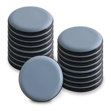 16 Patins Glissants PTFE Téflon pour Meubles Lourds et Chaises Ronds 30 mm Auto Adhésifs Protege Pied de Table Cale Meuble Sol Lisse Parquet Carrelage Réduction Bruit