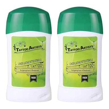 TONBAO Gel de Transfert Tatouage & Gel Pochoir (2x51g) - Kit Professionnel à Séchage Rapide pour des Lignes Claires, avec une Formule Douce et Hygiénique